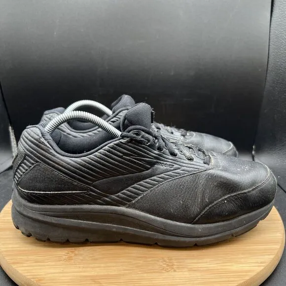 Brooks Mens Size 9.5 2E Wide Addiction Walker 2 1103182E072 Black Shoes Sneakers
