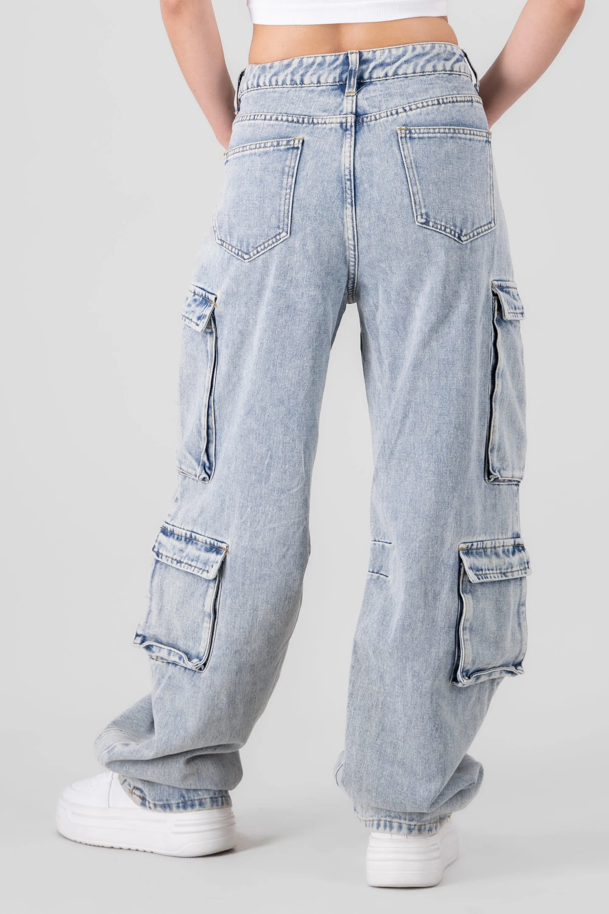 Cargo jeans wide leg