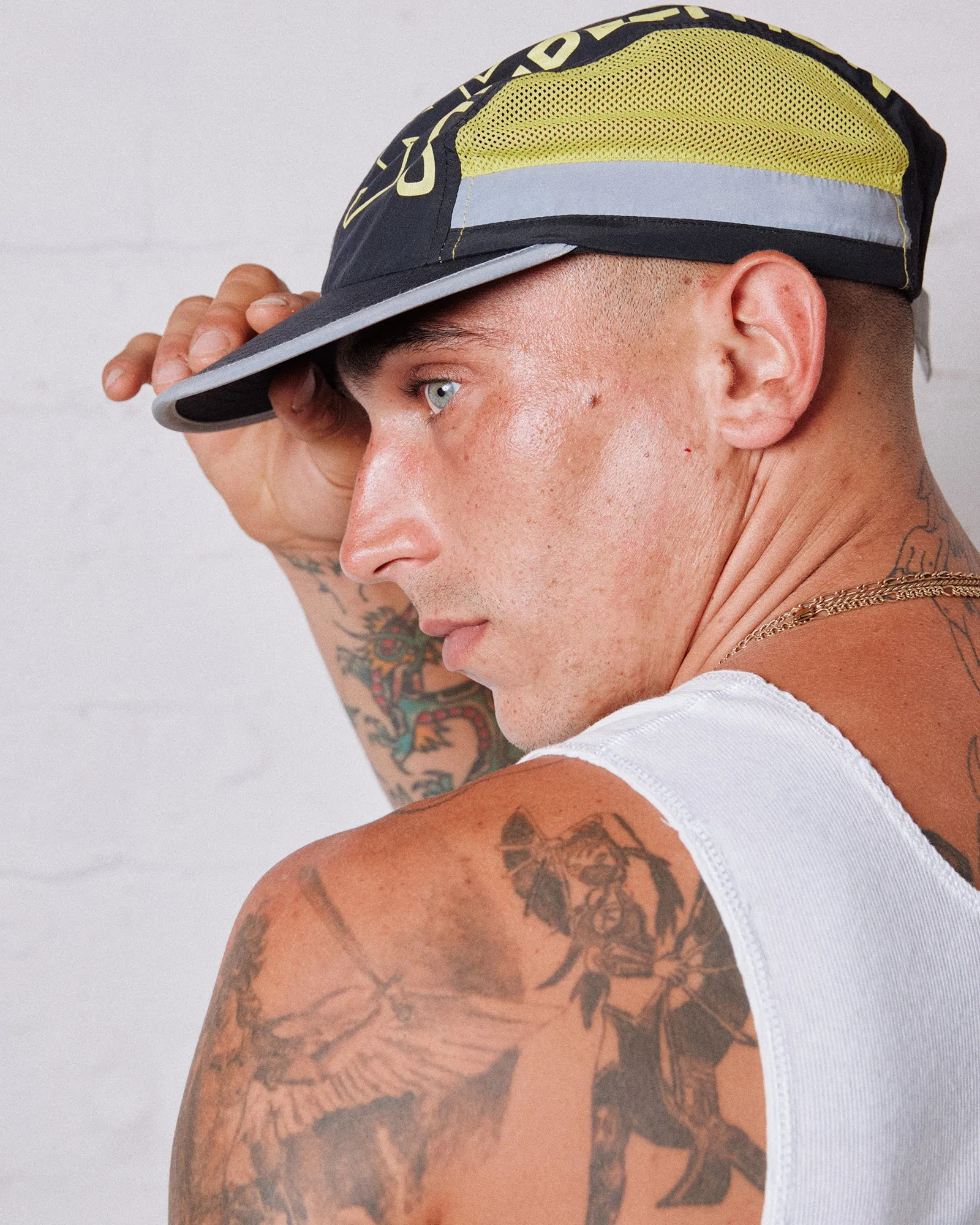 COMPETITION RUNNER CAP - BLACK/YELLOW