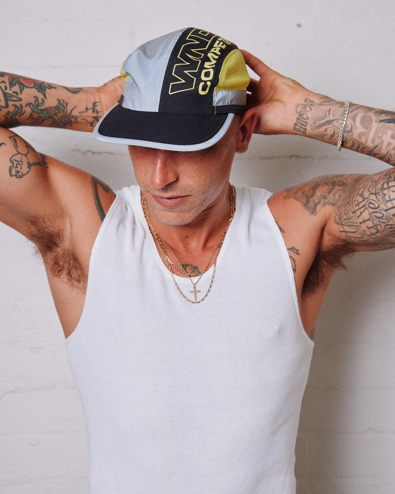 COMPETITION RUNNER CAP - BLACK/YELLOW