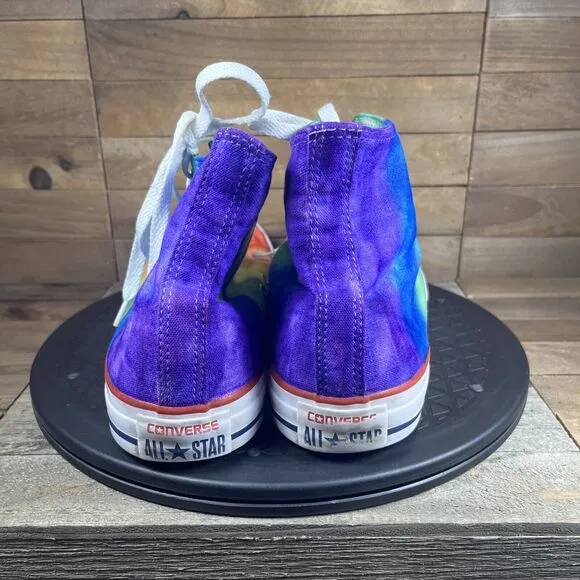 Converse Mens Size 9 Chuck Taylor II All Star Hi Top Sneakers Rainbow Multicolor