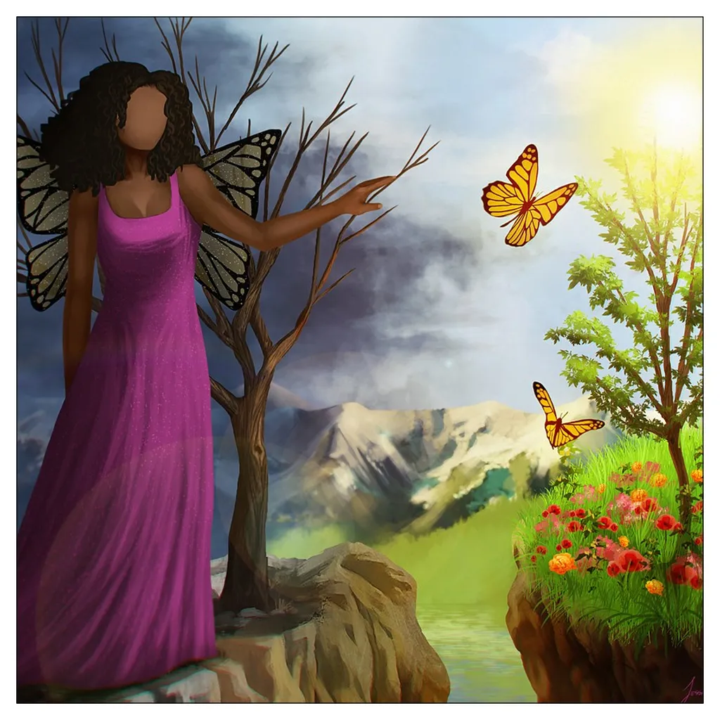 COURAGE Art on Flat Cards
