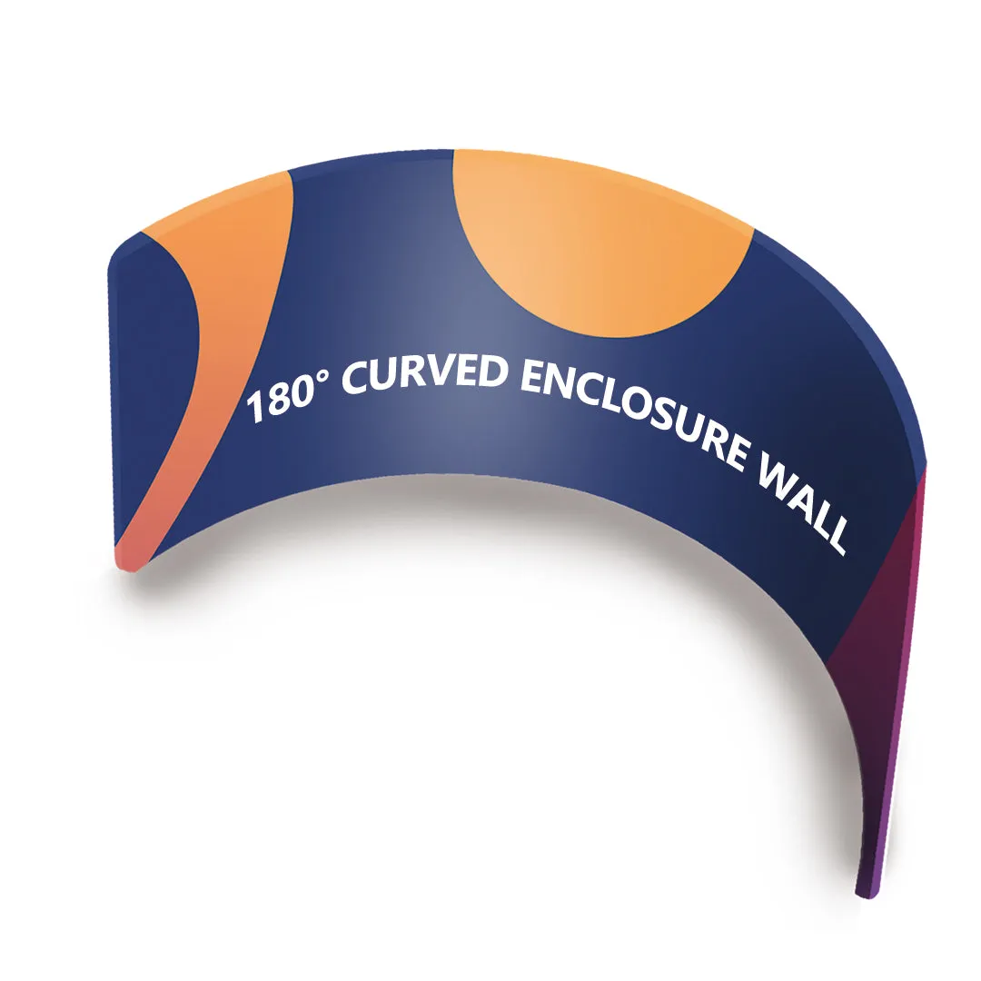 Custom 180° Curved Enclosure Wall
