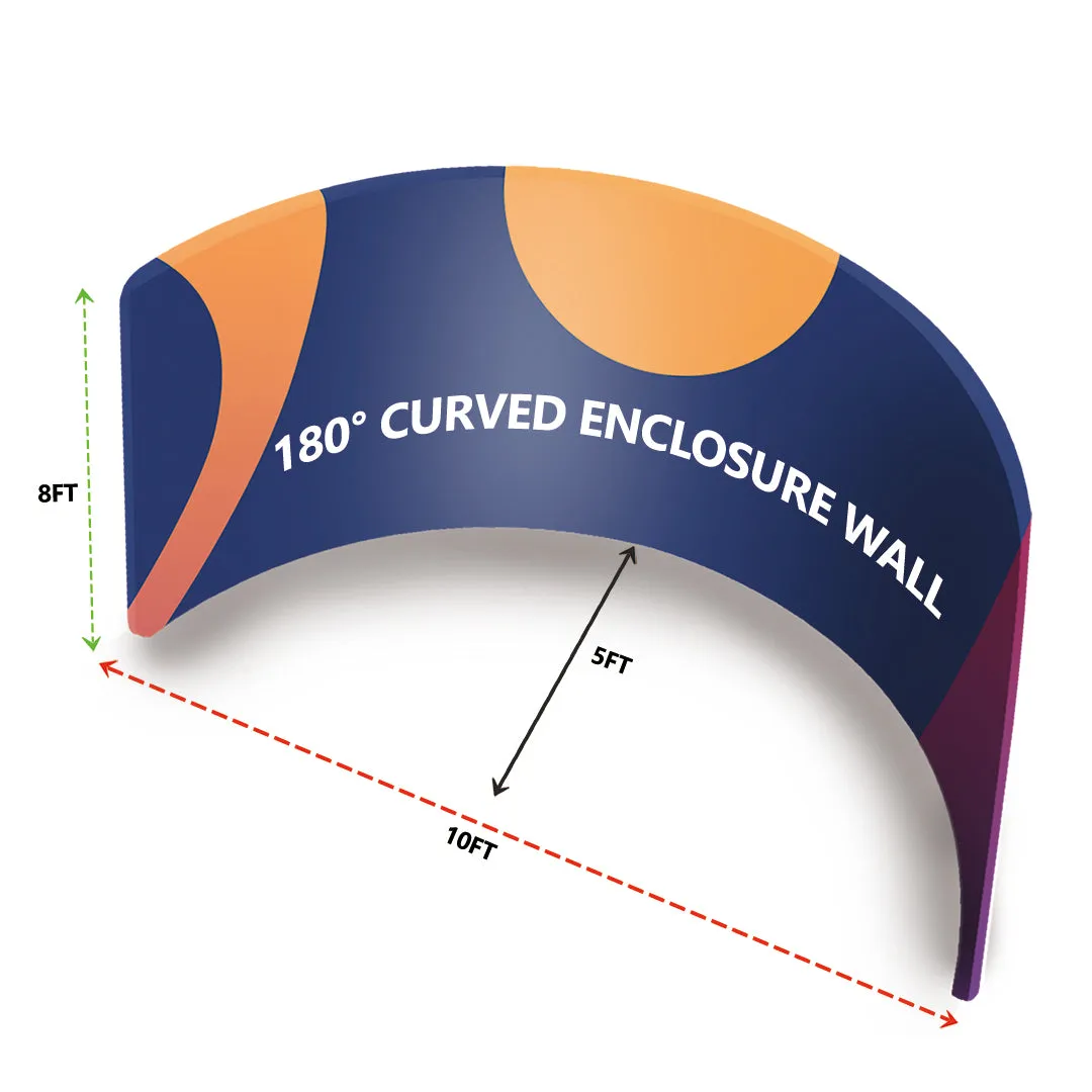 Custom 180° Curved Enclosure Wall