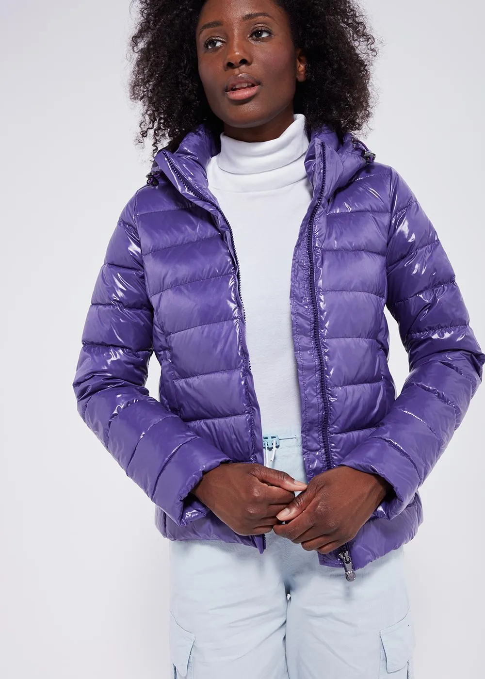 Doudoune brillante femme Pyrenex Spoutnic Mulberry