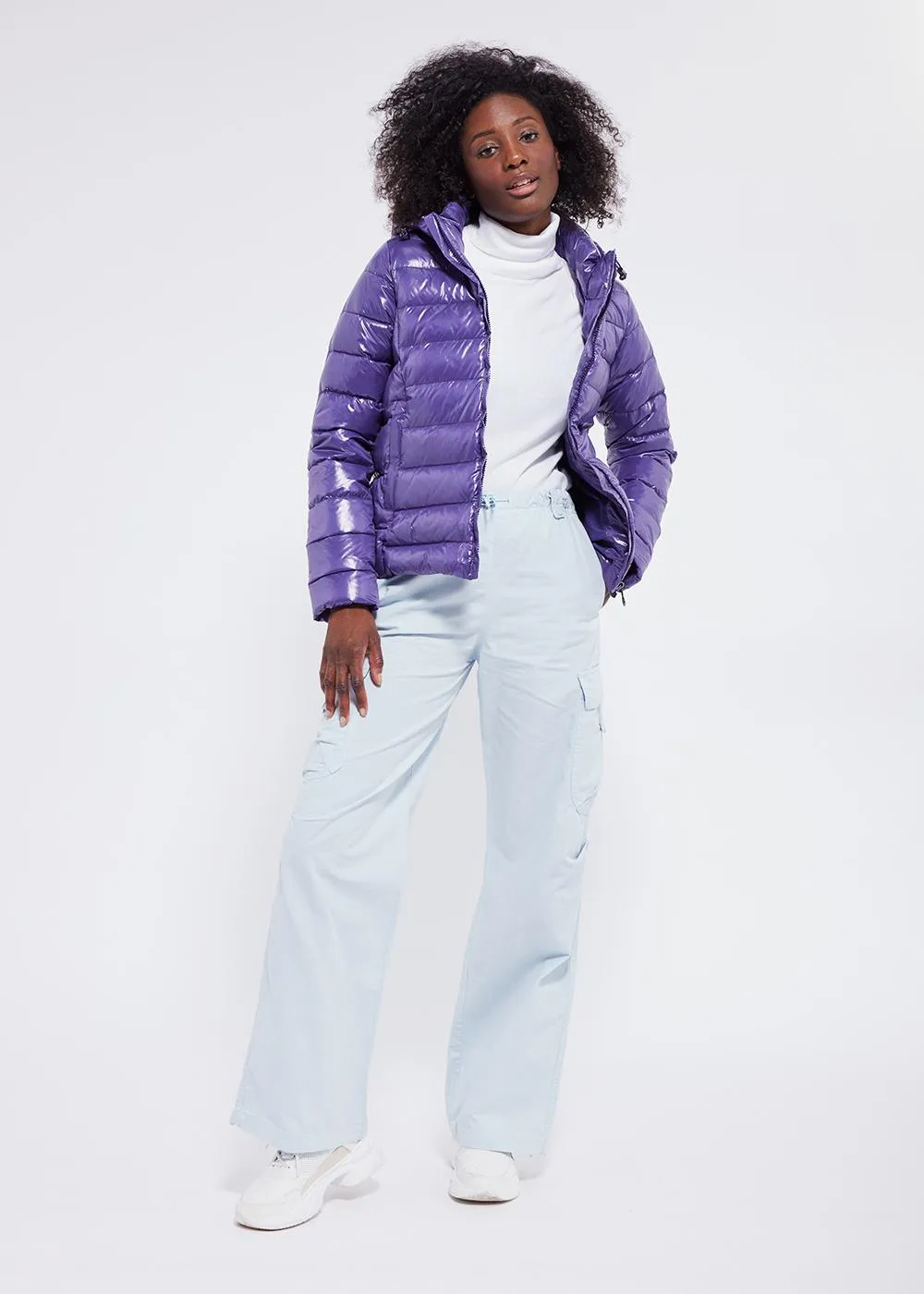 Doudoune brillante femme Pyrenex Spoutnic Mulberry