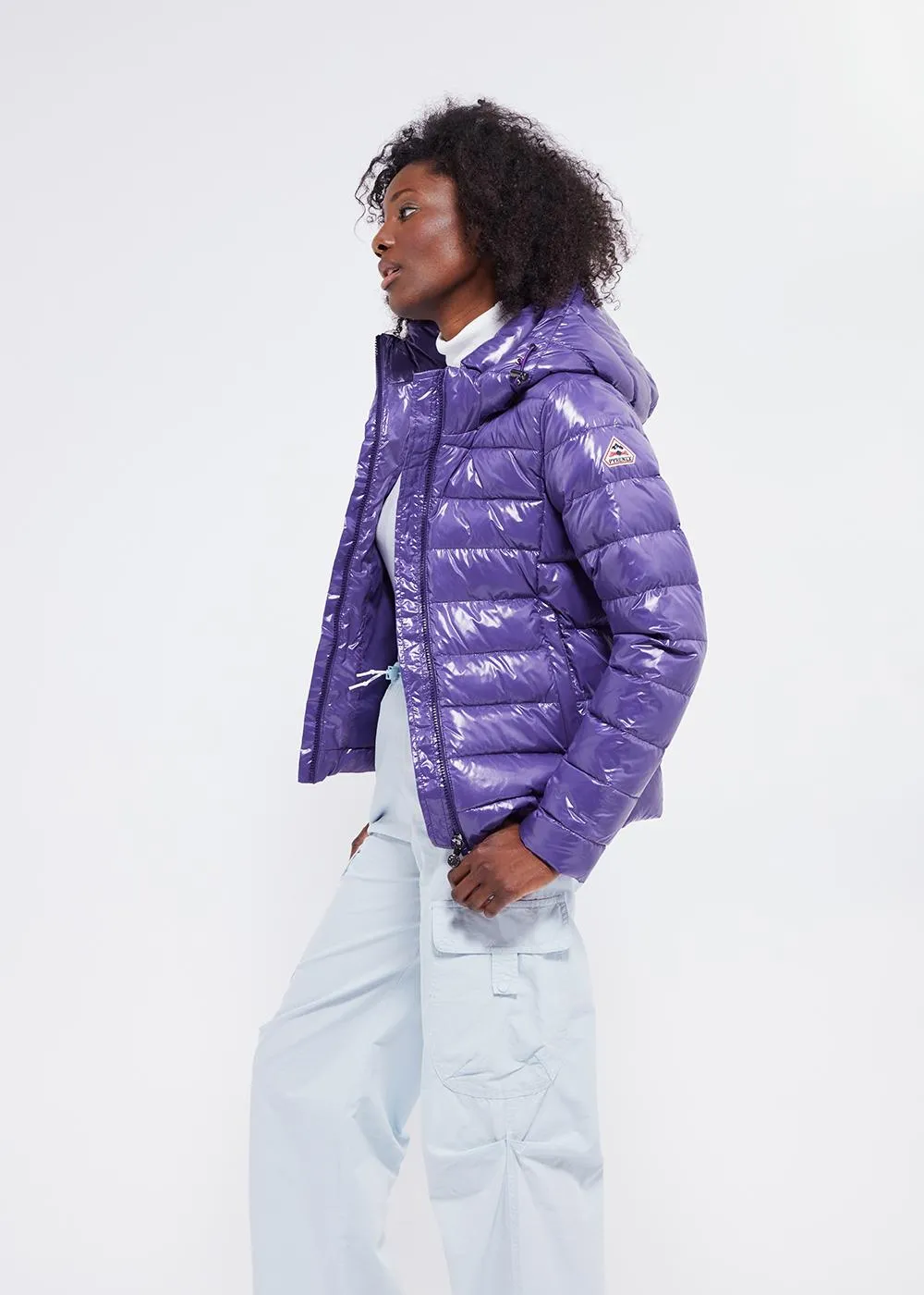 Doudoune brillante femme Pyrenex Spoutnic Mulberry