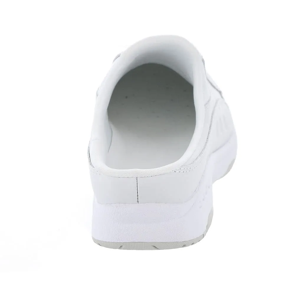 Easy Spirit Women's Tourguide Mule, White Leather, 7.5 Medium