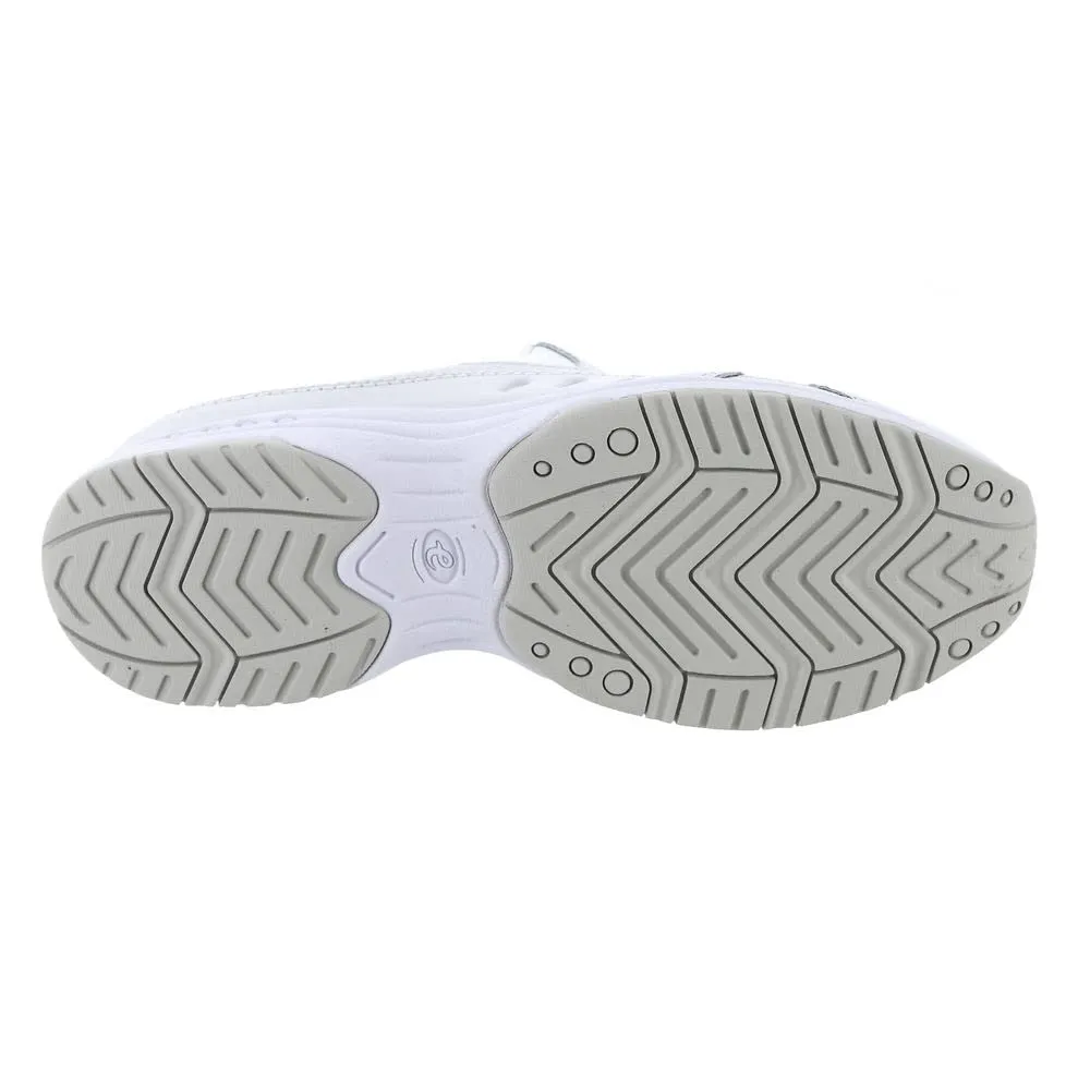Easy Spirit Women's Tourguide Mule, White Leather, 7.5 Medium