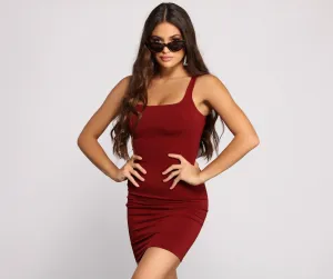 Every Day Basic Charming Knit Mini Dress