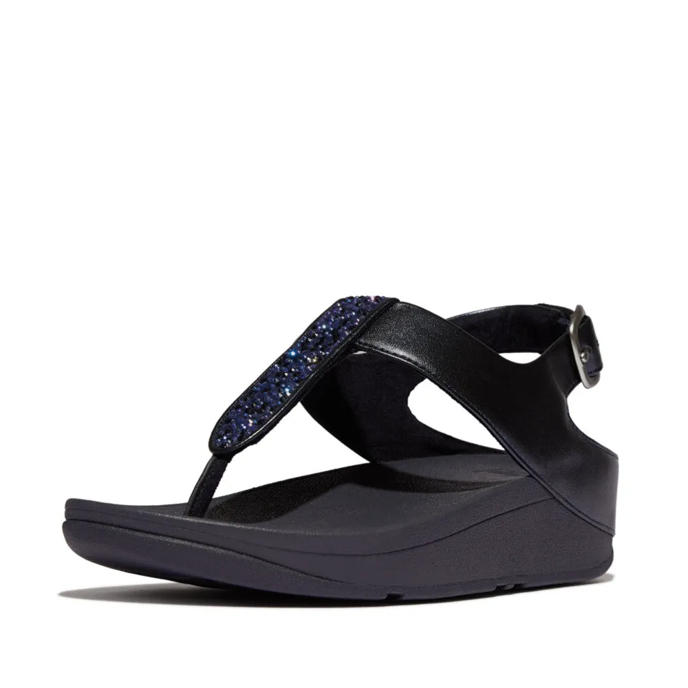FitFlop Fino Crystal Mix T-Strap Sandals