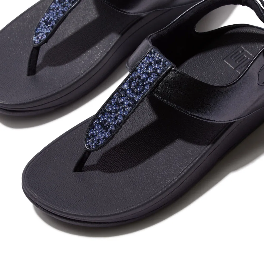FitFlop Fino Crystal Mix T-Strap Sandals