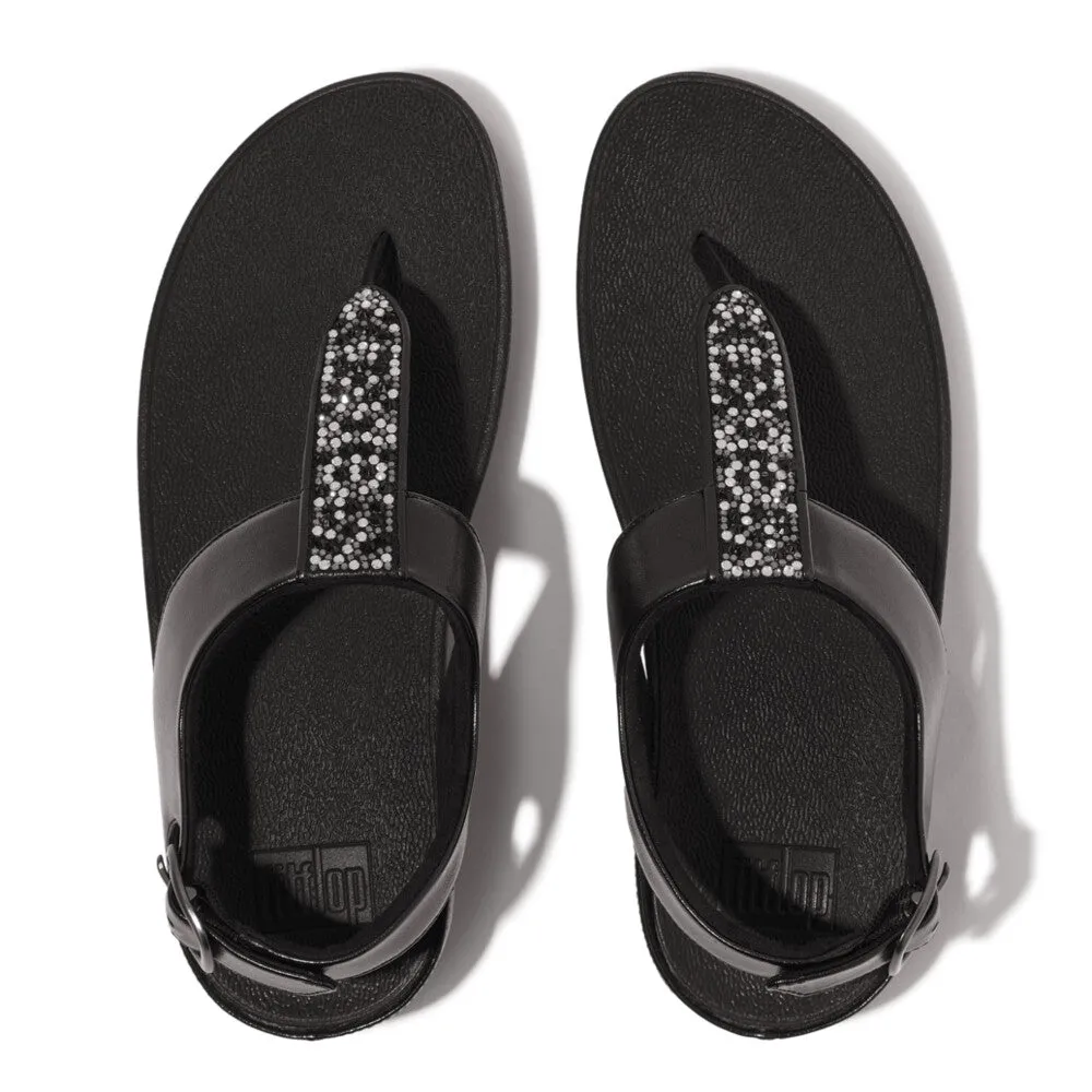 FitFlop Fino Crystal Mix T-Strap Sandals