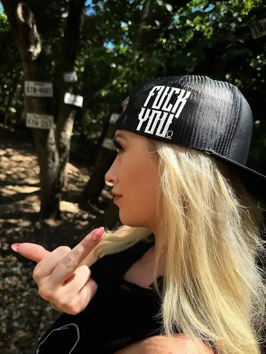 FUCK YOU SIDE STYLE  BLACK HAT