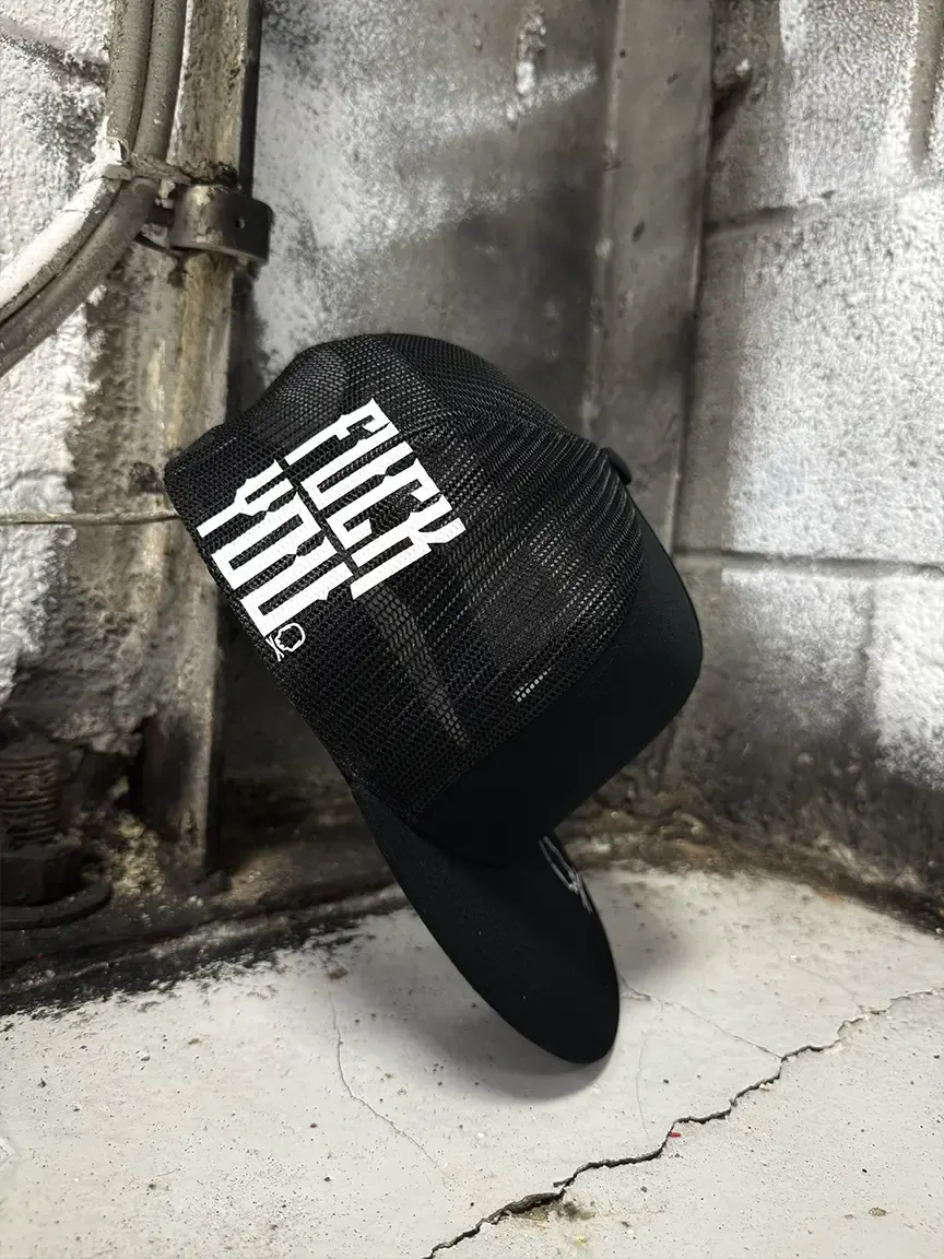 FUCK YOU SIDE STYLE  BLACK HAT