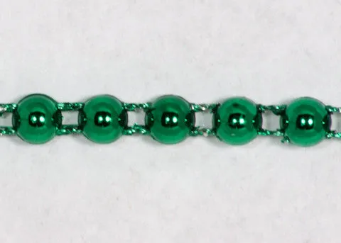 Green Fused Pearl String Half Beads 6mm 36 Yards
