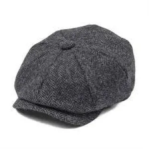 Herringbone Flat Cap