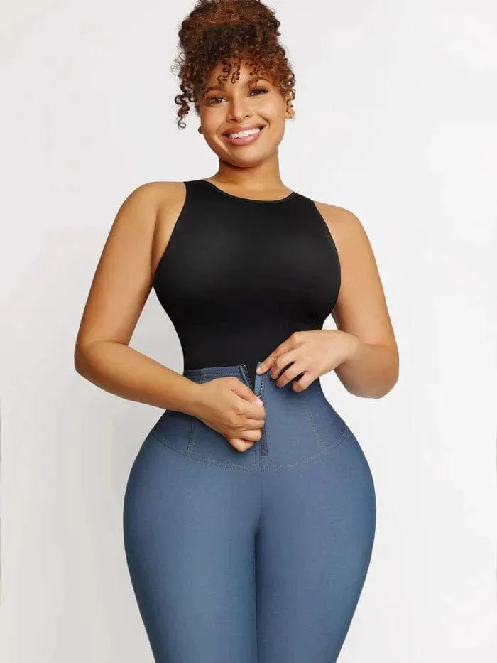 High Waist Trainer Denim Shaper Pants