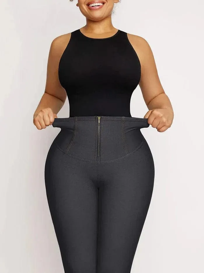 High Waist Trainer Denim Shaper Pants