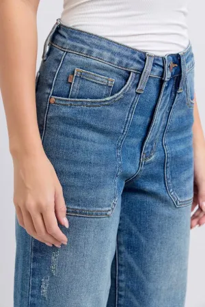 HW Utility Pocket Crop Jean - Medium Wash