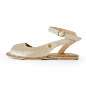 Jess Flat Sandals - Gold