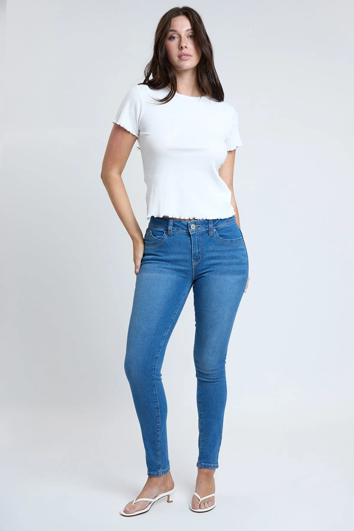 Junior Wannabettabutt Repreve Mid-Rise Skinny,  Pack of 12
