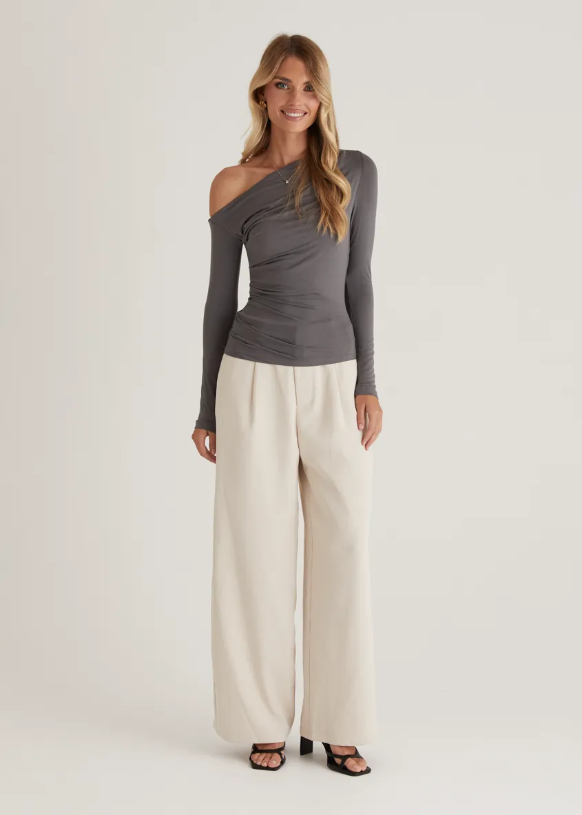 Kaira Top - Charcoal