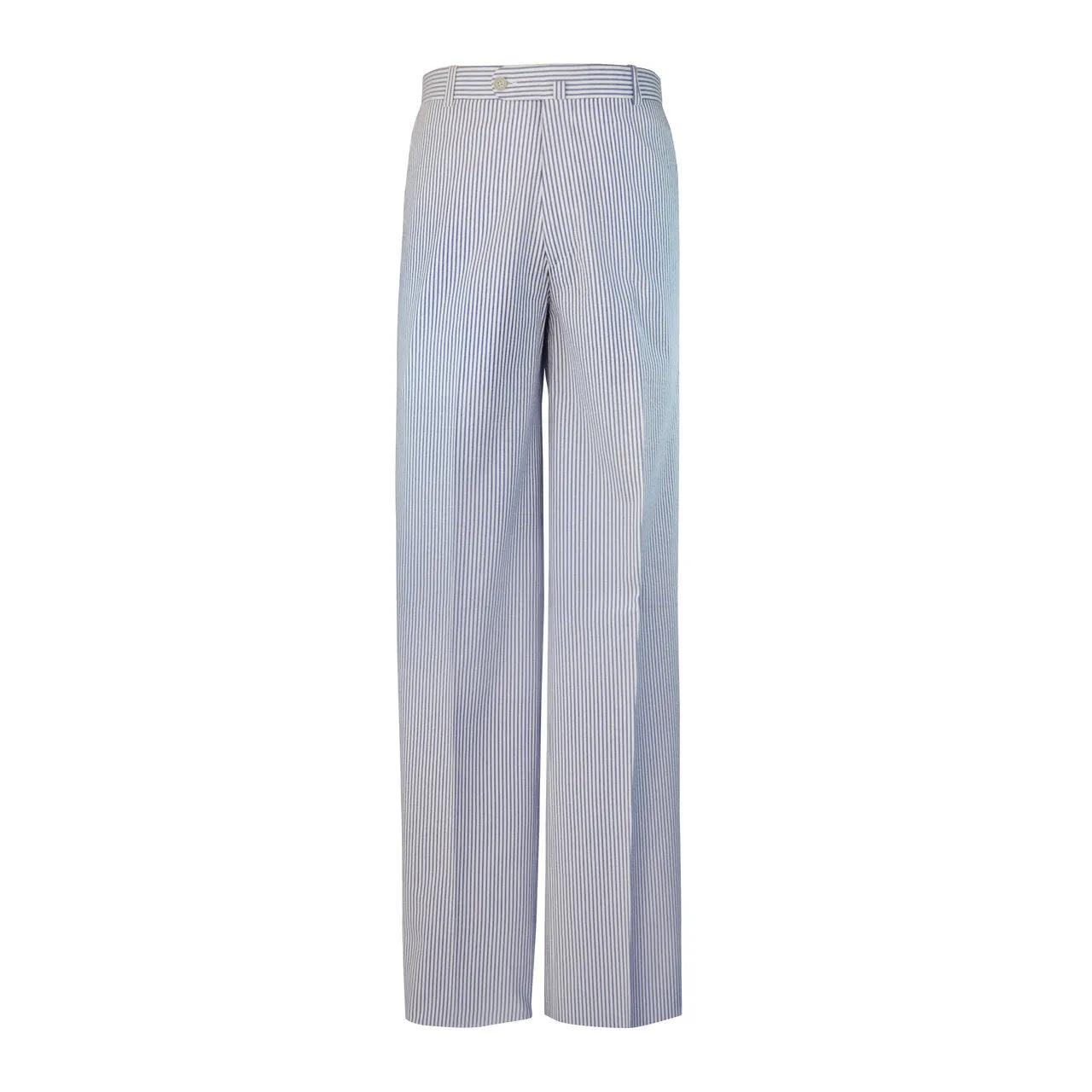 Laguna Cotton Seersucker Trouser - Navy