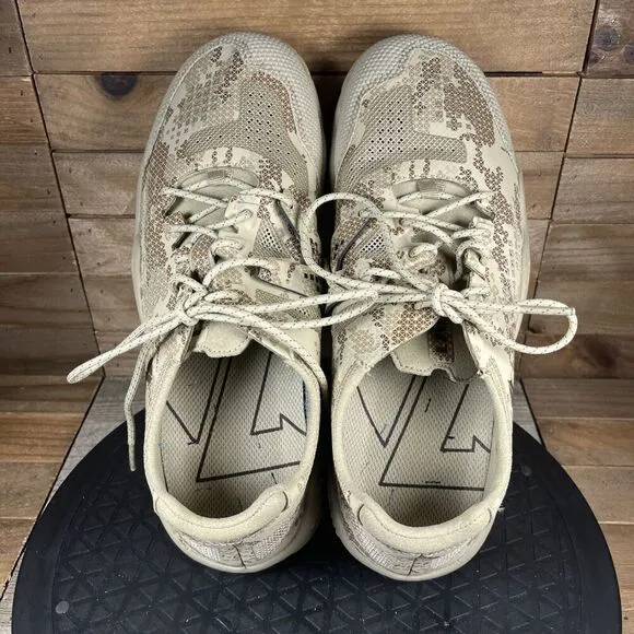 Lalo Bloodbird Shoes Mens Size 8.5 Lace Up Desert Tan Camo Sneakers Tactical