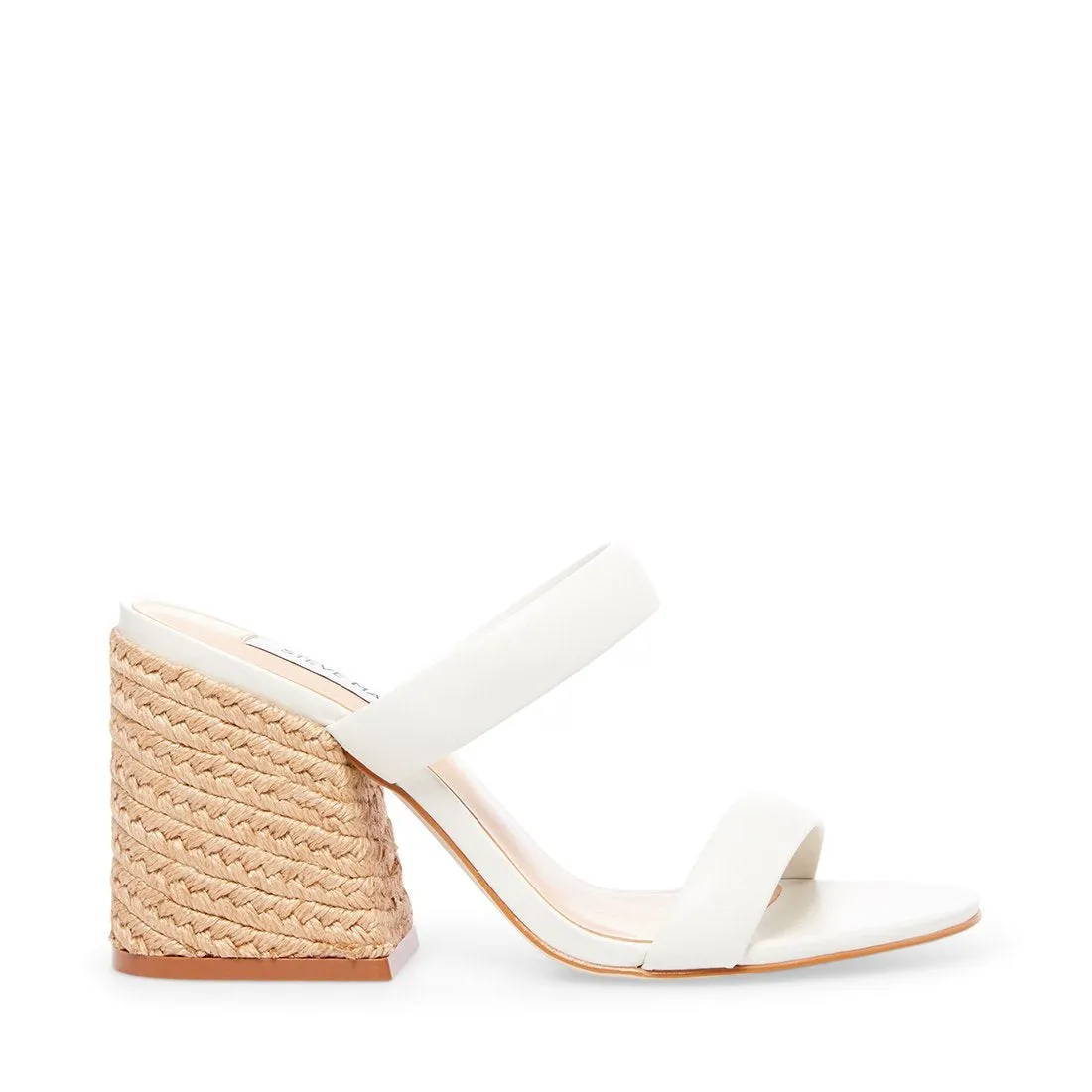 Leather Strap Jute Heel Sandal