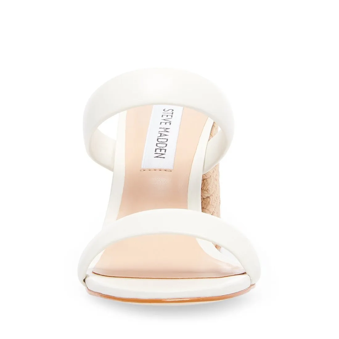 Leather Strap Jute Heel Sandal