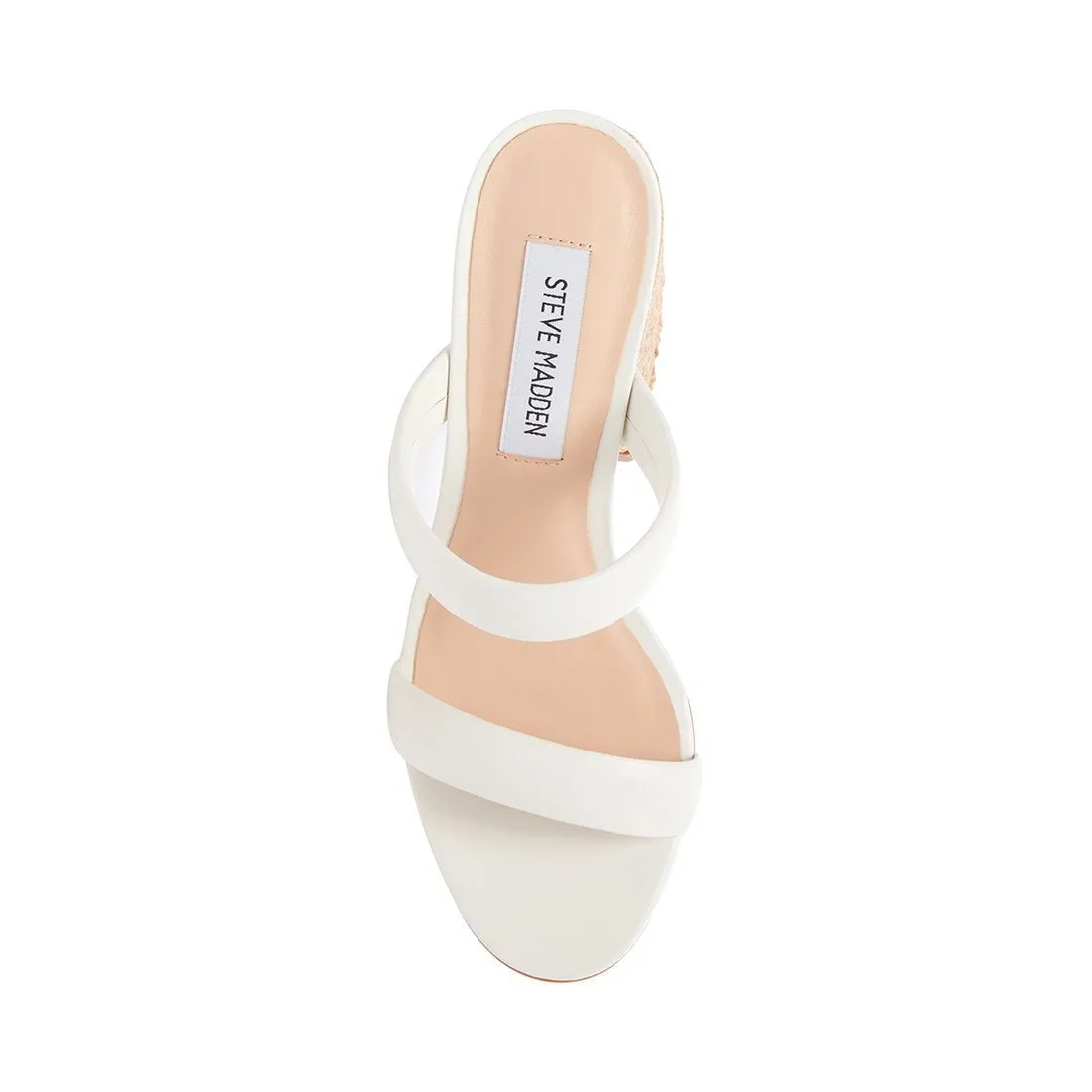 Leather Strap Jute Heel Sandal