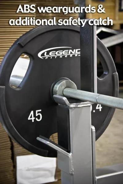 LEGEND FITNESS OLYMPIC FLAT BENCH W/ PLATE STORAGE 3150