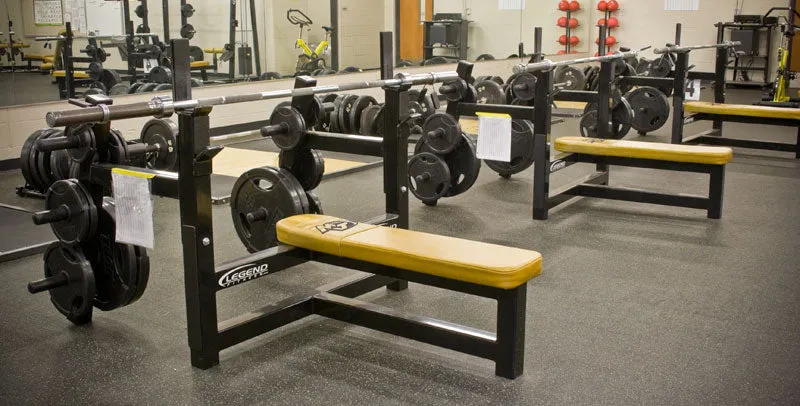 LEGEND FITNESS OLYMPIC FLAT BENCH W/ PLATE STORAGE 3150