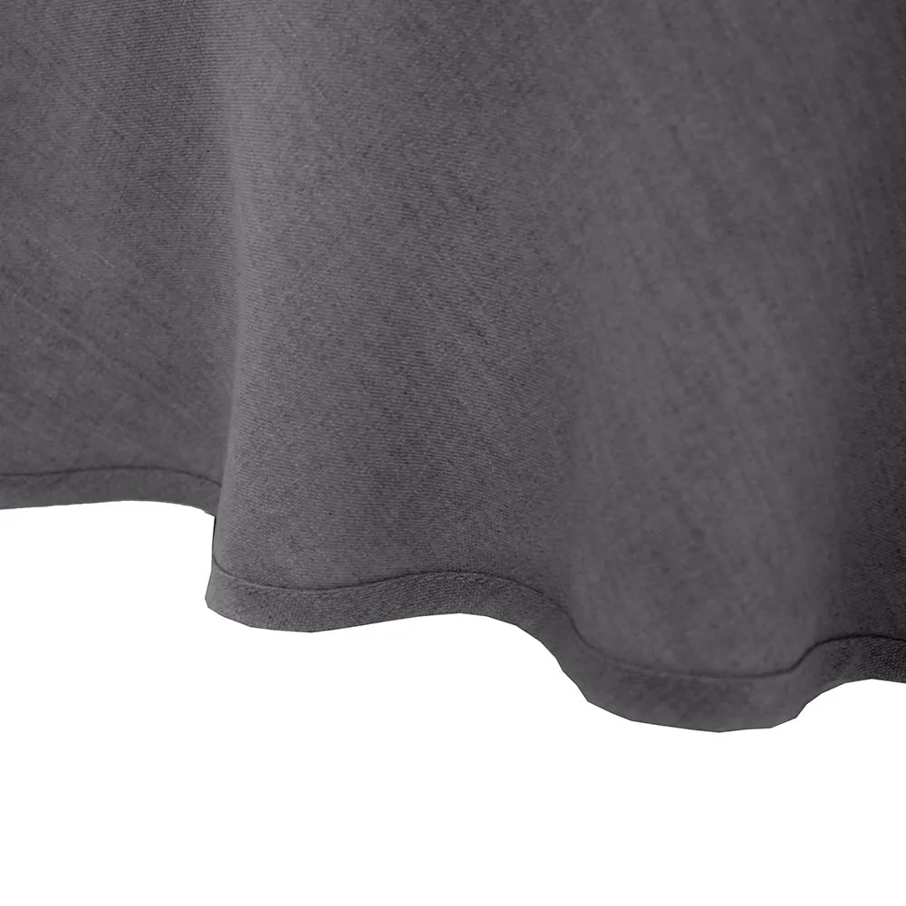 Linen Round Tablecloth - Charcoal