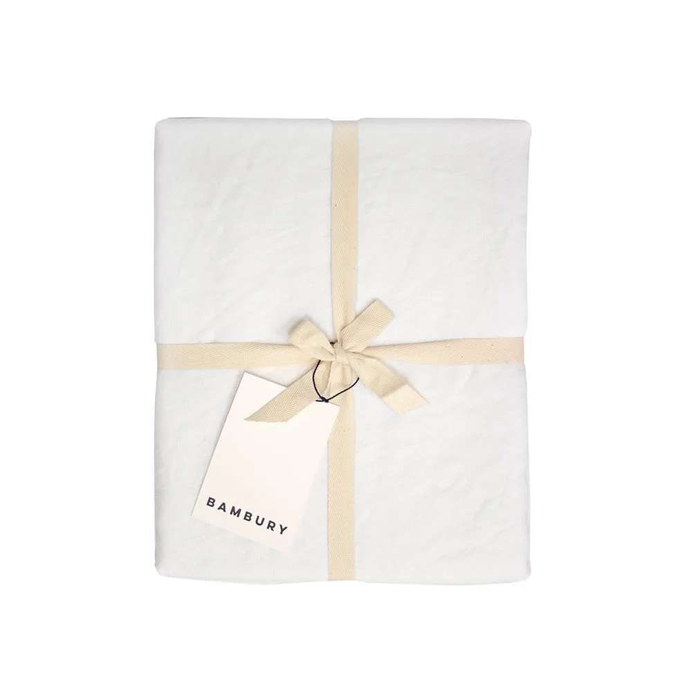 Linen Round Tablecloth - Charcoal