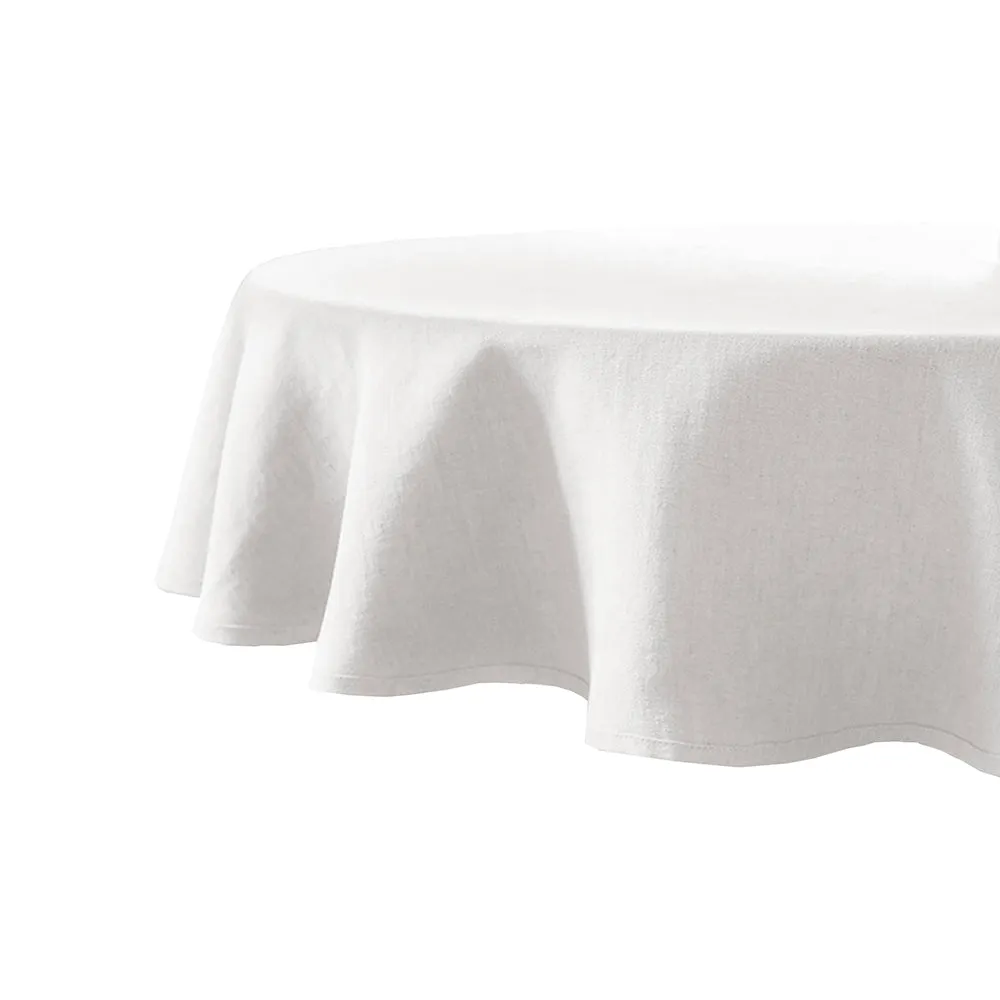 Linen Round Tablecloth - Charcoal