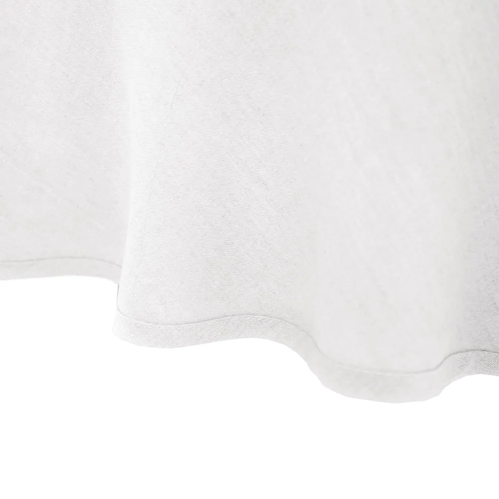 Linen Round Tablecloth - Charcoal