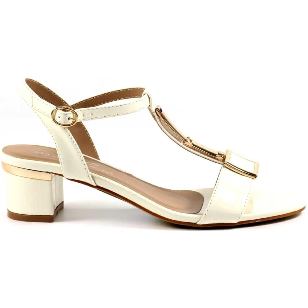Lunar Blaze White Patent Sandals