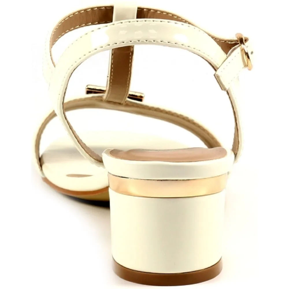 Lunar Blaze White Patent Sandals