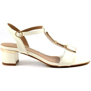 Lunar Blaze White Patent Sandals