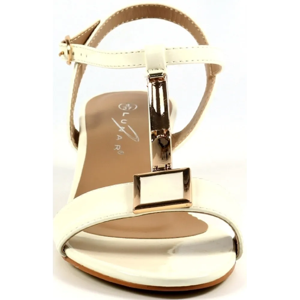 Lunar Blaze White Patent Sandals