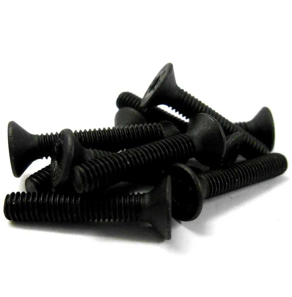 M3 x 16mm 3 x 16 Black Inner Hex Flat Socket Countersunk Screw 10 Metric Thread