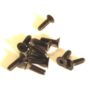 M3 x 8mm 3 x 8 Black Inner Hex Flat Socket Screw x 10