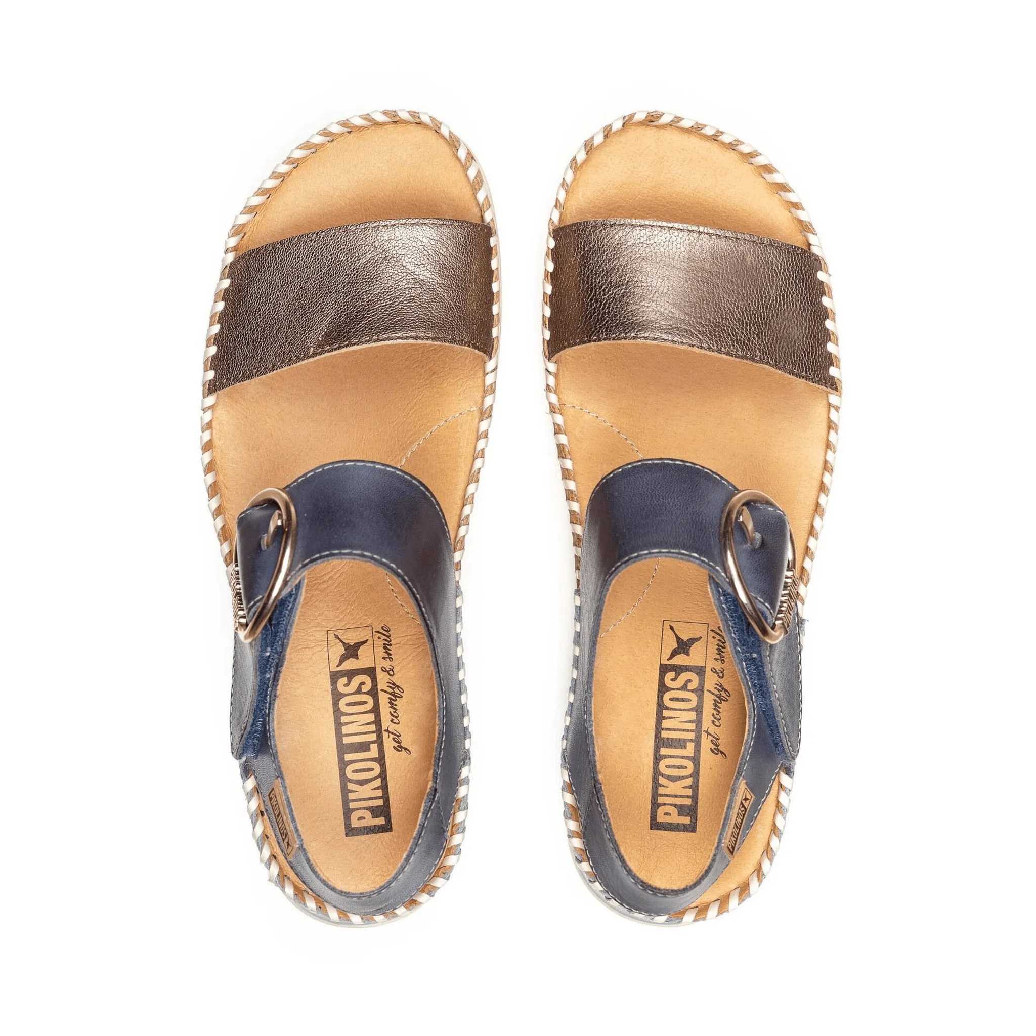Marina Platform Back Strap | Leather | Stone