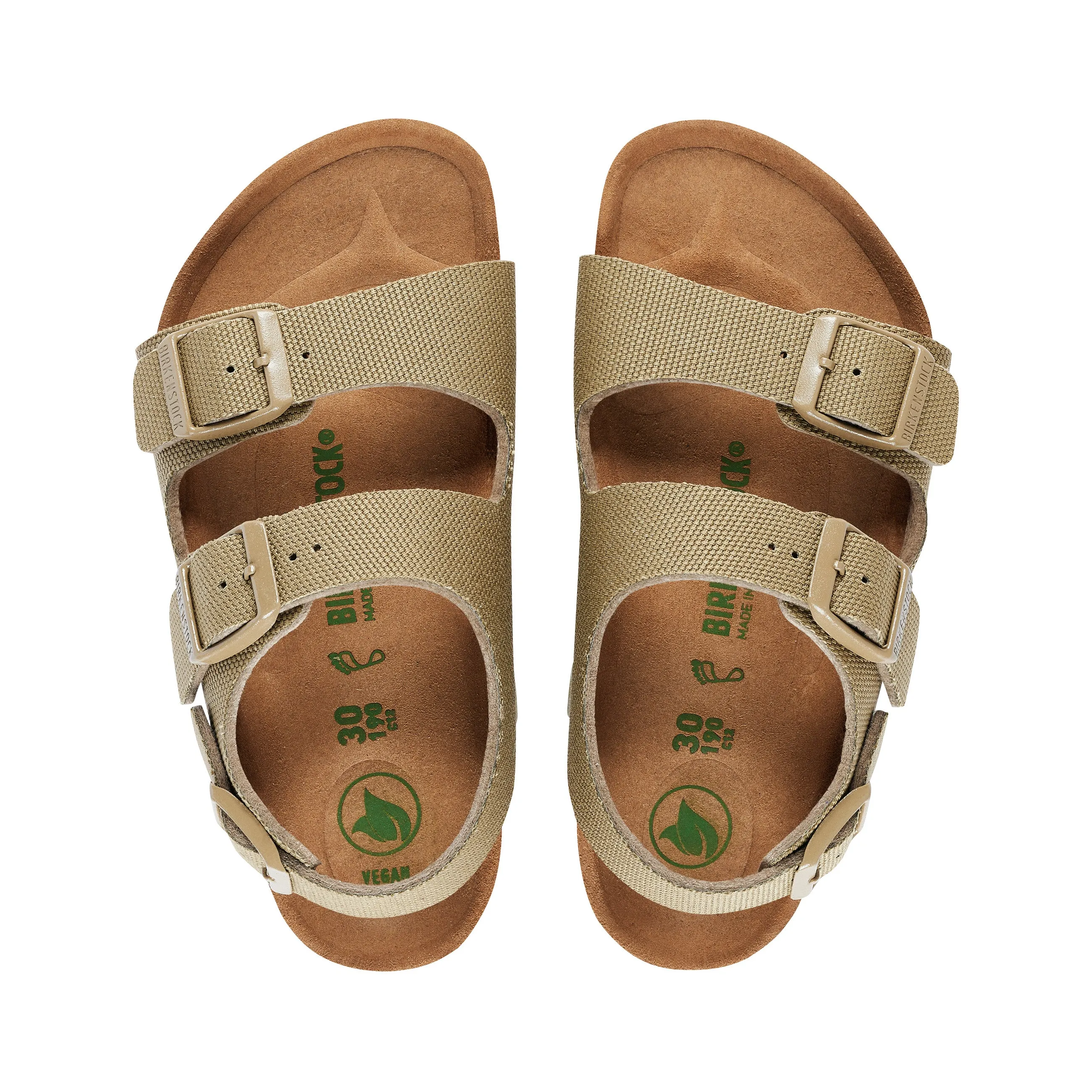 Milano Kids Vegan Canvas Faded Khaki Textile