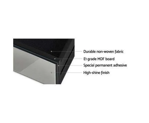 Mirrored Bedside Tables - Grey
