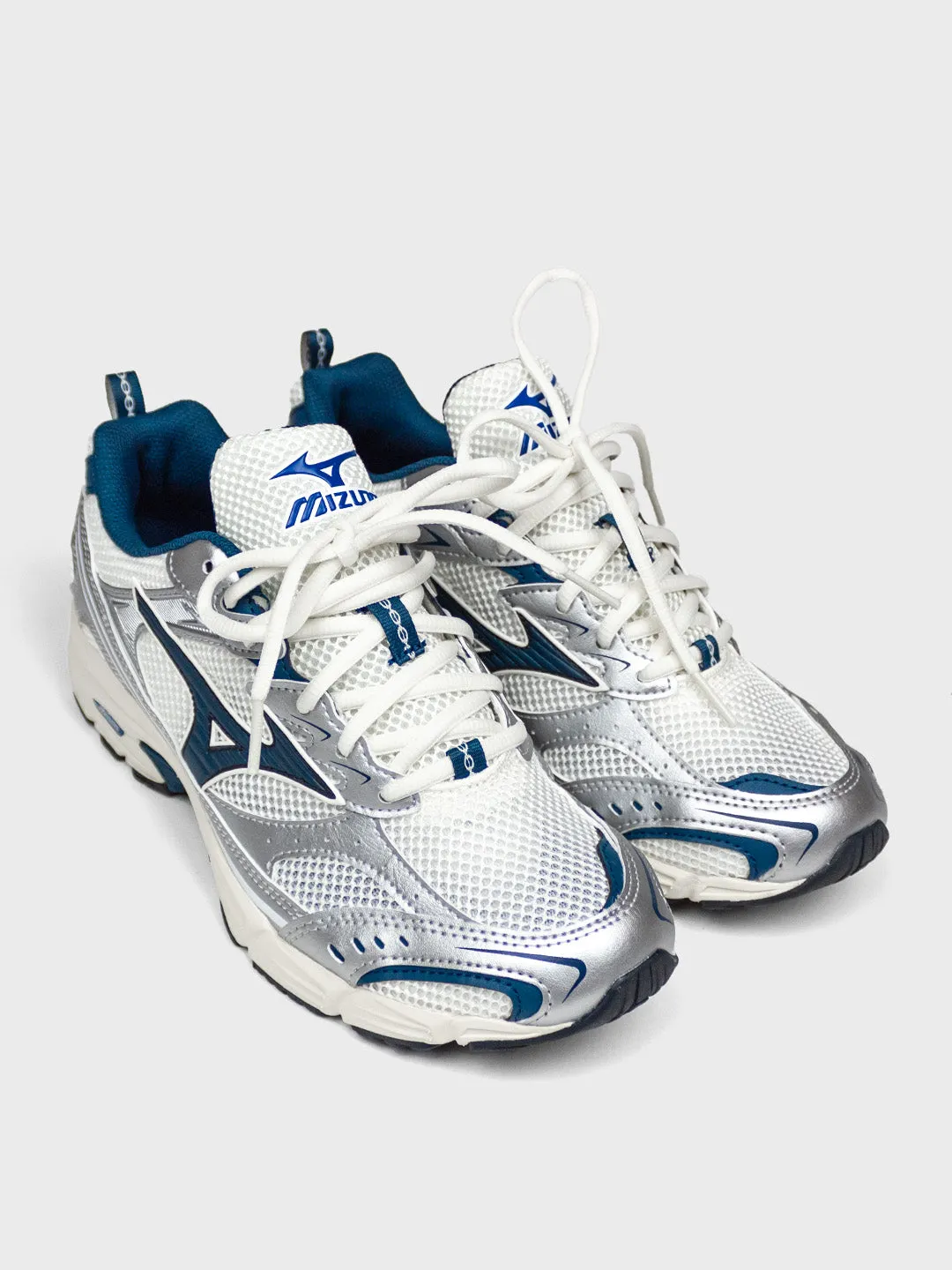 Mizuno MXR Sport Sneakers | White/Majolica Blue