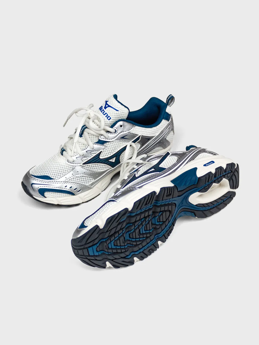 Mizuno MXR Sport Sneakers | White/Majolica Blue