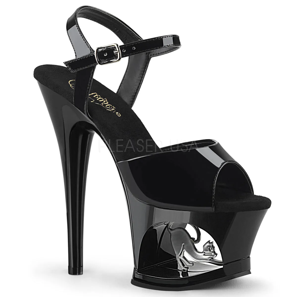 MOON-709CAT  Black/Black-Silver